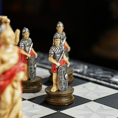 Knight and pawn photo