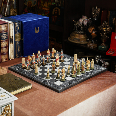 Detailed figures on the board photo