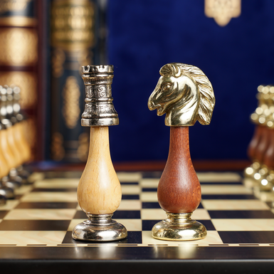 Knight and pawn photo