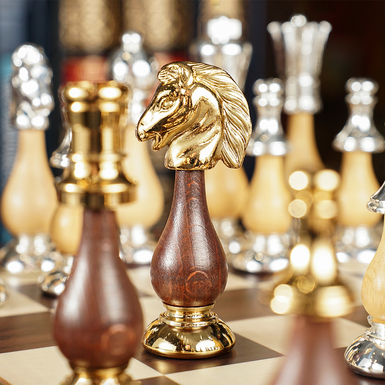 Knight and pawn photo