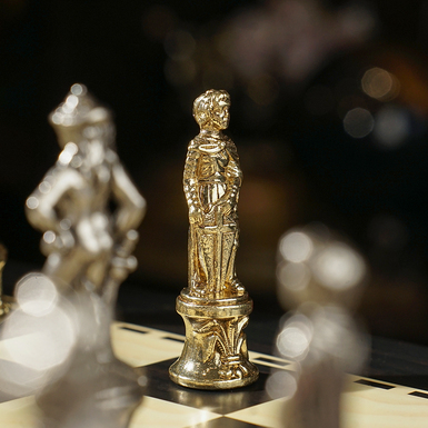 Detailed chess pieces photo