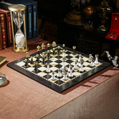 Detailed chess pieces photo