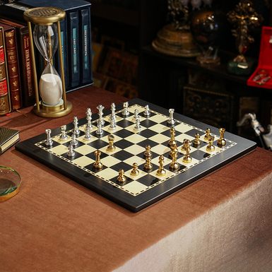 Detailed chess pieces photo