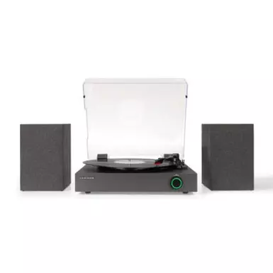 wow video Вініловий програвач Zane Record Player With Speakers - Black від Crosley