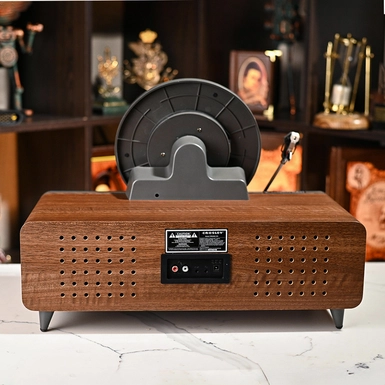 wow video Вініловий програвач Beck Fully Automatic Vertical Record Player - Walnut від Crosley