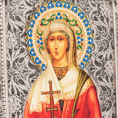 икона с серебрением фото