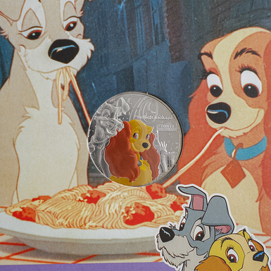 монета Disney Леді та Бродяга фото 1