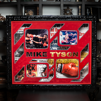 Boxer Mike Tyson's autograph photo