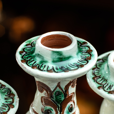 Handmade candlestick photo
