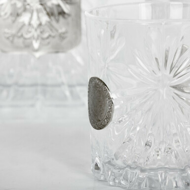 "Poland" whiskey glasses with the Polish photo