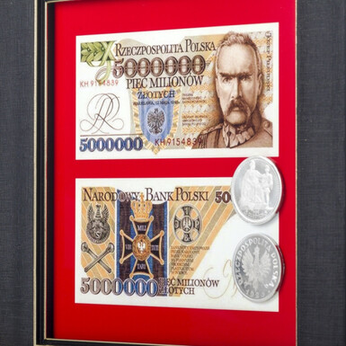"Money of Poland" made of copper and silver plated photo