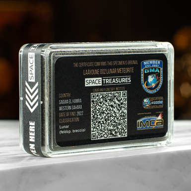 Meteorite with certificate (photo)