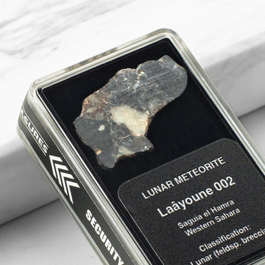 Photo of a meteorite for a collection