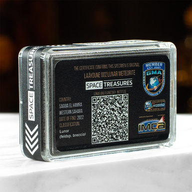 Meteorite with certificate (photo)