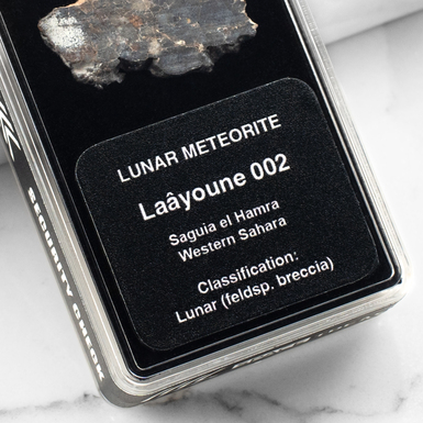Photo of a meteorite for a collection