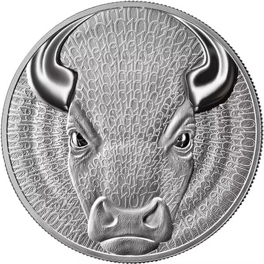 Срібна монета "Bull" фото