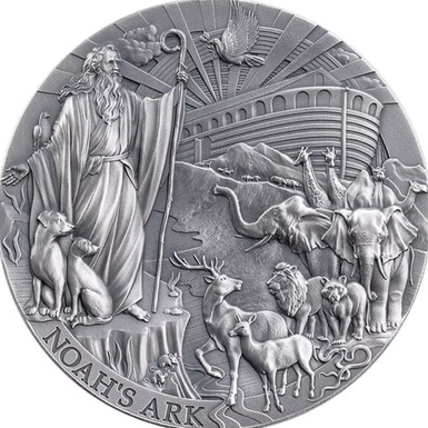 Срібна монета "Bible Stories: The Noah's Ark" фото