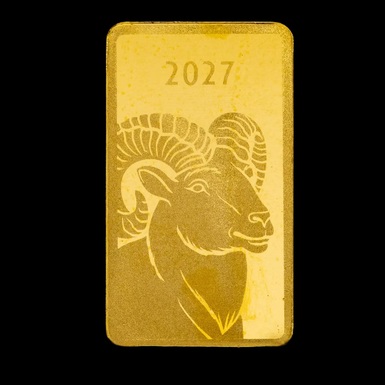 Золотий злиток "PAMP Year of the Goat" фото
