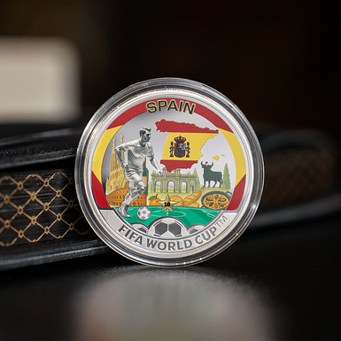 Купити колекційну монету фото чемпіона Іспанії 1