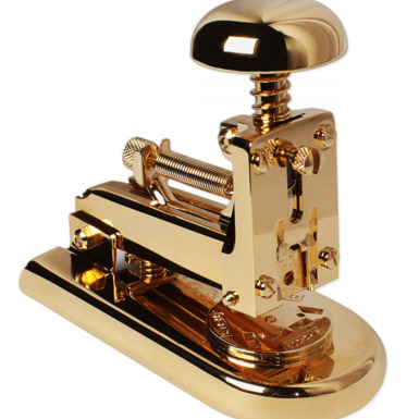 Gold-plated stapler