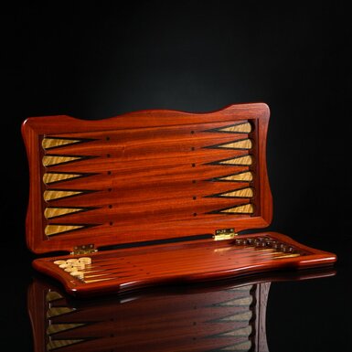 backgammon with precious wood