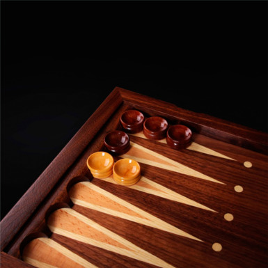 wooden backgammon
