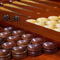 backgammon with wood