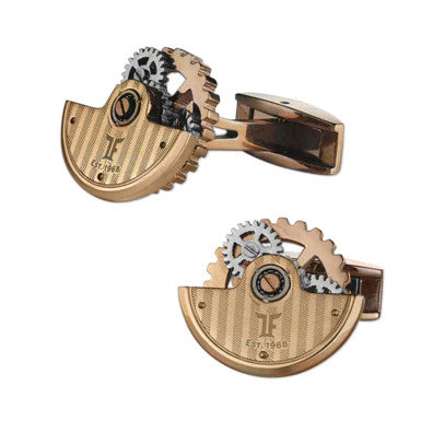 Cufflinks «Rotor» (rose gold) by TF Est. 1968