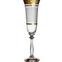 A set of glasses for champagne «Angela» (gold)