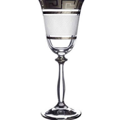 A set of wine glasses «Angela» (platinum) from Bohemia
