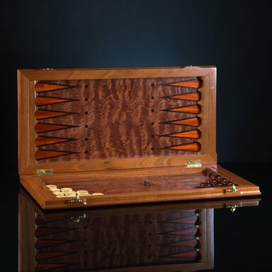 backgammon with valuable wood