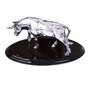 silver statuette of a bull