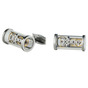 Cufflinks with open sides