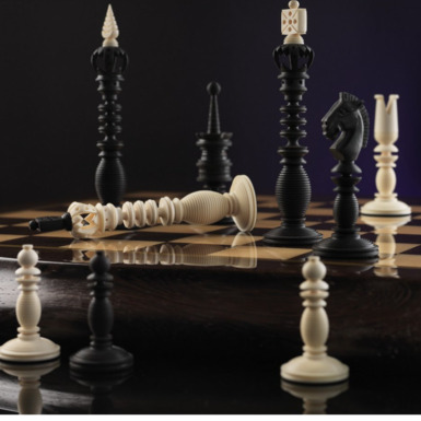chess made of mammoth Tusk