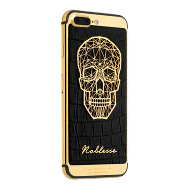 Iphone 7/7+ в эксклюзивном чехле «Gold skull»