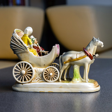 lady in a carriage