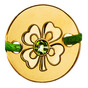 Coin-bracelet «Four-leaf clover»