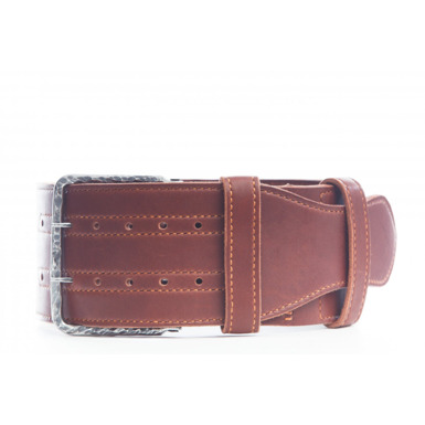weightlifting belt of leather