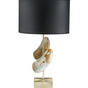 a lamp made of Buffalo horn