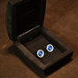 Men's cufflinks from Victor Mayer made from white gold 
