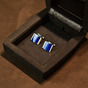 Men's cufflinks from Victor Mayer with diamonds (square) to buy 