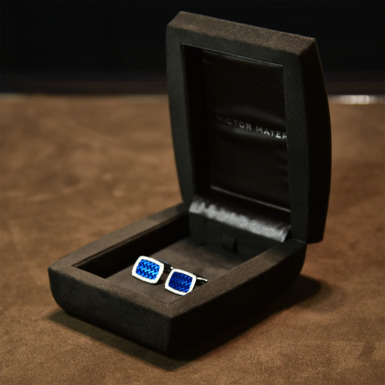 Men's cufflinks from Victor Mayer with diamonds (rectangular) to buy 