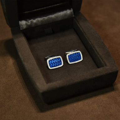 Men's cufflinks from Victor Mayer with diamonds (rectangular) to buy in Ukraine 