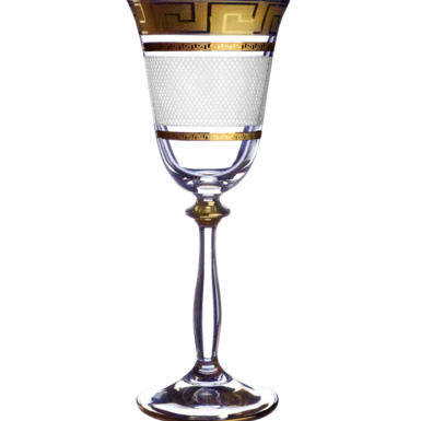 A set of wine glasses «Angela» (gold)