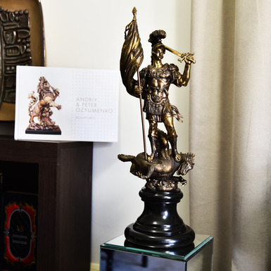 Эксклюзивная статуэтка «Георгий Победоносец» Петр Озюменко - купить в интернет магазине