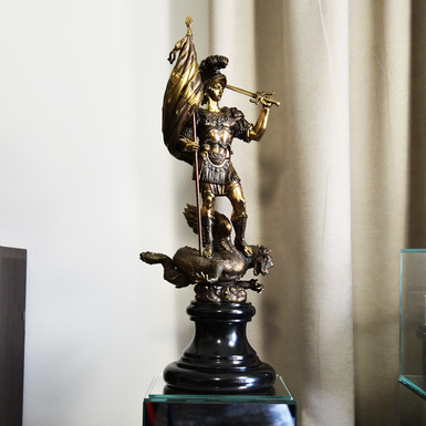 Эксклюзивная статуэтка «Георгий Победоносец» Петр Озюменко - купить в интернет магазине подарков 
