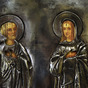 Раритетна ікона в сріблі "Святий Петро і Зінаїда" купити в Україні в онлайн магазині