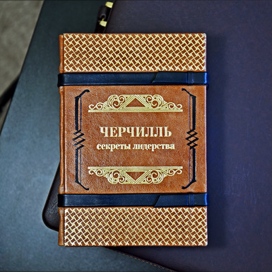 Книга "Черчилль: секреты лидерства" в коричневом переплете купить в Украине в онлайн магазине