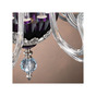 Buy Amethyst – Silver ceiling chandelier from the BAROCCO collection 
