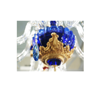 Купить люстру BAROCCO Blue–Gold от Euroluce Lampadari 